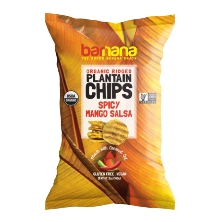 Barnana Plantain Chips Spicy Mango Salsa 5 oz., PK8 0635